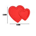 thumbnail image 4 of 8 Pieces Iron on Heart Shape Patches Embroidered Repair Patches Iron, 4 of 9