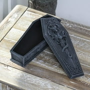 Gothic Alchemy Guardian Dragon Excalibur Sword Coffin Decorative Jewelry Box