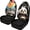 Cute Panda Driving Pattern, variant on XYZCANDO Fun 2-Piece Front Car Seat Covers featuring Cute Turtle Print - Breathable Durable Protector For Daily Vehicle Use