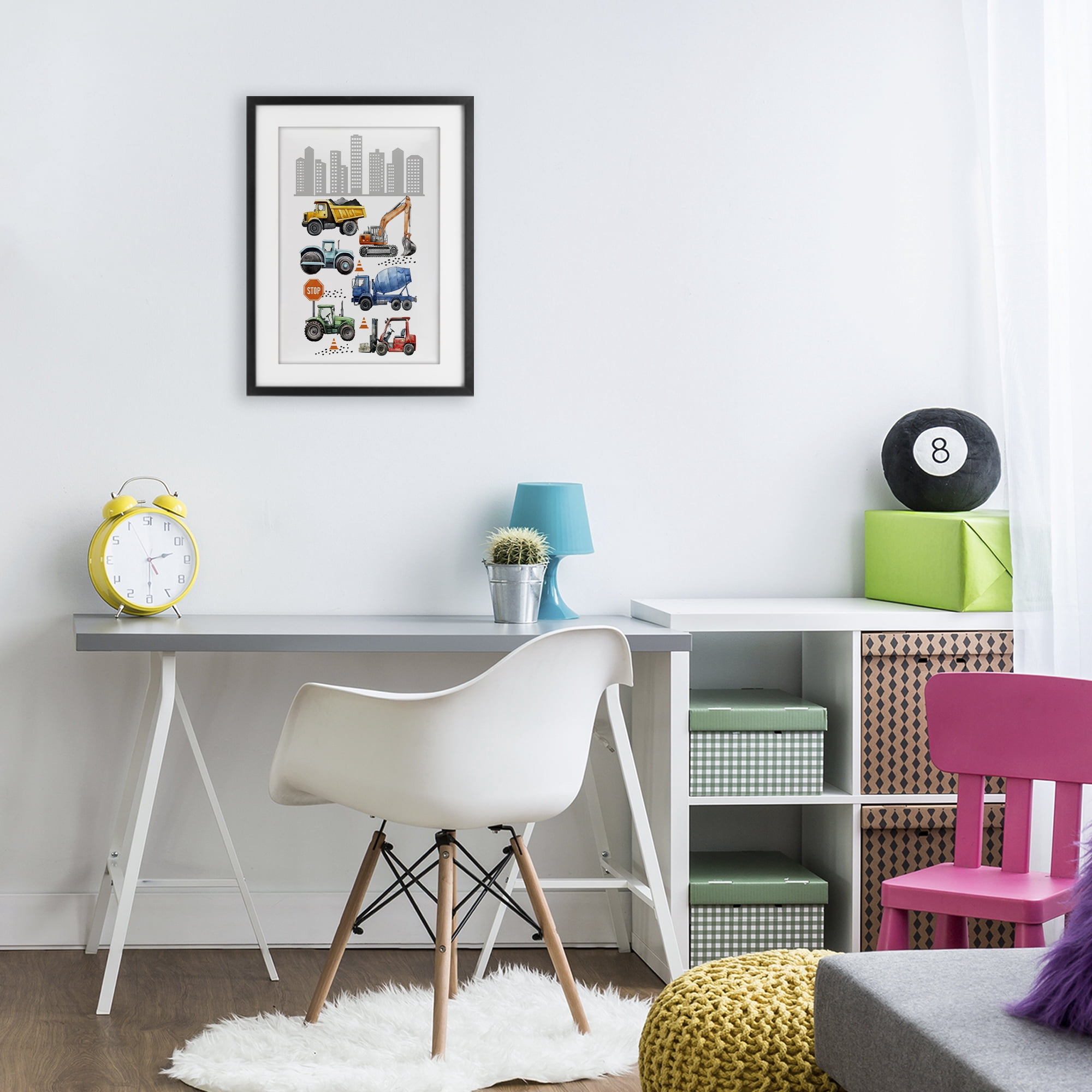 Stupell Industries City Keeps Moving Black Framed Print Under Glass, design by Christine Simpson Art