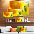 thumbnail image 3 of Beautiful Sunflowers Blooming - Large Animal Canvas Art Print, 3 of 4