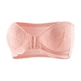 thumbnail image 3 of Noric Women's Strapless Lace Front Closure Push Up Bra Multi Hook Front Support Bustier Comfort, 3 of 6