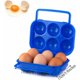thumbnail image 2 of 2 Pices Bote Oeufs En Plastique Portable 6 Compartiments Pliable Organisateur D'oeufs Grande Capacit Bote Oeufs Porte-oeufs Organisateur Pour Le, 2 of 5