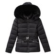 thumbnail image 4 of ChaoLingNeng Puffer Womens Coats, Women's Winter Puffer Coats Hooded Zip Up Casual Thickened Down Jackets Trendy Warm Clothes Outerwear, 4 of 8