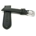 thumbnail image 2 of 30mm Leather Watch Band Strap, Mat Finish, Tone-on-Tone Stitching, Stainless Steel Buckle, 2 of 7