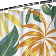 thumbnail image 4 of Jungle Leaves Beach Vacation Shower Curtain 84" x 72" Machine Washable Quick Dry Bathroom Drapes, 4 of 5