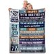 thumbnail image 1 of LHSHID 80th Birthday Gifts for Men Women 80th Birthday Gift Ideas Milestone 80th Birthday Decorations Funny 80 Years Old Gift for Husband Wife Dad Mom 80th Birthday Gifts Throw Blanket 30"x40", 1 of 6