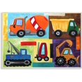 thumbnail image 1 of The Kids Room by Stupell Construction Trucks Rectangle Wall Plaque Set, 1 of 5