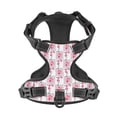 thumbnail image 4 of Lsque Flamingo On Checkered Dog Harness, No-Pull Pet Harness with 2 Leash Clips, Adjustable Soft Padded Dog Vest with Easy Control Handle for Large Dogs-X-Large, 4 of 9