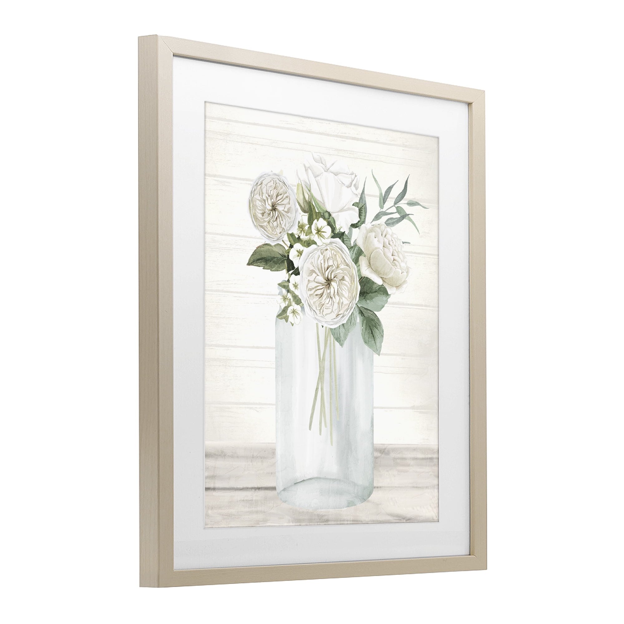 Stupell Industries Elegant Patience Bouquet Birch Framed Print Under Glass, design by Kim Allen