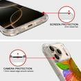 thumbnail image 5 of CoverON Phone Design For Apple iPhone 17 Pro Case, Clear Flexible Soft Rubber Slim TPU Cover, SunFlower, 5 of 8