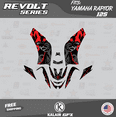 thumbnail image 3 of Kalair GFX Graphics Kit for Yamaha ATV Raptor 125 (All Years) Revolt Series, 3 of 5