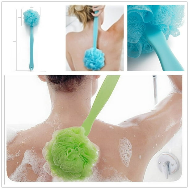 Loofah Sponge Back Scrubber Men & Women Long Handled Exfoliating Bath & Shower Body Brush