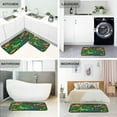 thumbnail image 4 of Dinosaurs Leaves Anti Fatigue Mats for Kitchen Floor, Set of 2 Non Skid Washable Waterproof Anti Kitchen Floor Mats for Kitchen Office Laundry Room Bathroom (19"x27"+19"x47"), 4 of 7