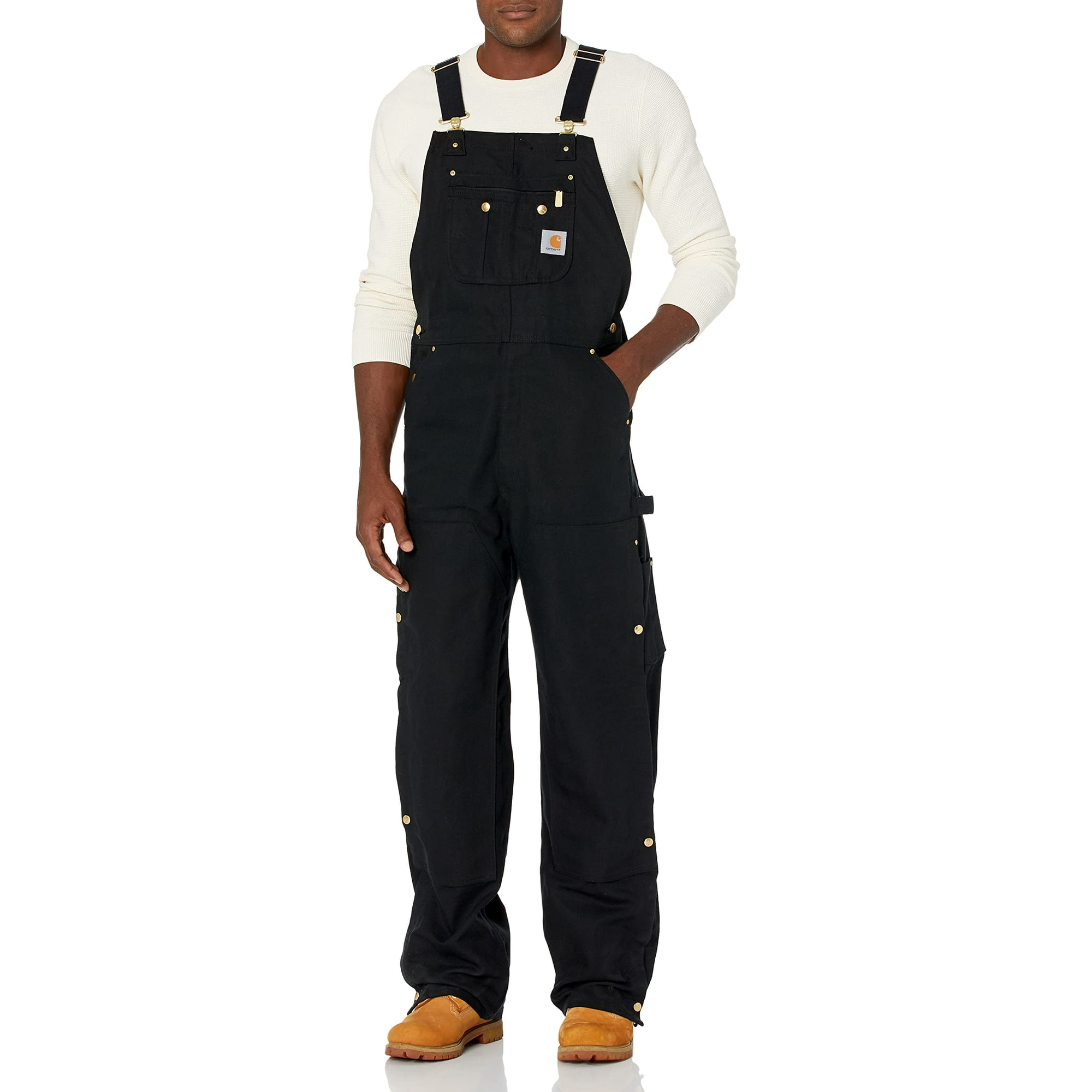 Carhartt ⭐️ BLACK overall Carhartt Men's Zip To Thigh Bib Overall Unlined,Black,50 x