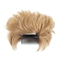 thumbnail image 2 of Postizos para Mujer, Moño Desordenado, Peine Lateral, Moños Desordenados, Extensiones de Moño para El Cabello a La Moda, Accesorios para El Cabello Pa Estilo F Fernando Clip de garras de pelo, 2 of 8