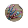 thumbnail image 2 of 20Pcs Pack Creative Cute Mermaid Gel Pens Ink Refill Fish Animal Fun Cool Journaling no Bleed Rainbow Desk Accessory School Office Supply Kawaii Christmas Teen Girl Kids Teen Nice Pen,Colorful, 2 of 3