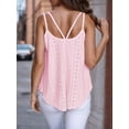 thumbnail image 3 of Weardear Womens Tank Tops Fashion Eyelet Embroidery Sleeveless Camisole Scoop Neck Loose Casual 2024 Summer Clothes Flowy Shirts, 3 of 6