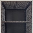 thumbnail image 5 of Miekor Furniture Pool Towel Rack, Waterproof PE Plastic Rattan Wicker Storage Organizer, Indoor Outdoor Spa, and Hot Tub Accessory Storage, 2 Shelves, 1 Basket Drawer, Mixed Gray MK2358, 5 of 11