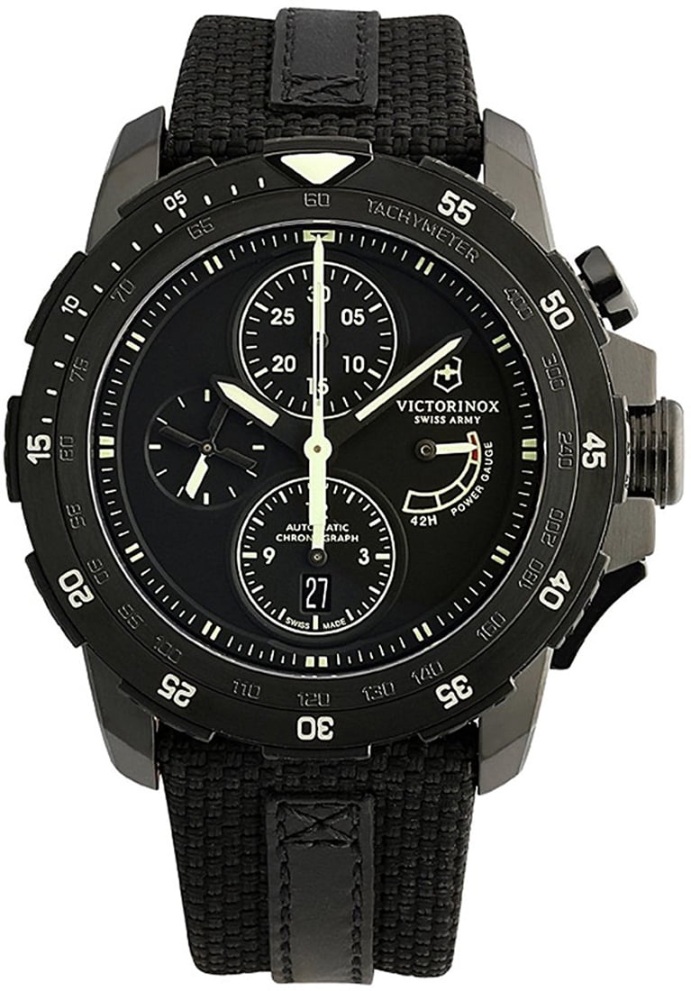 nachtmerrie niveau baai Swiss Army Alpnach Automatic Chronograph Black Mens Watch Limited Edition  241574 - Walmart.com
