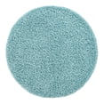 thumbnail image 4 of Unique Loom Everyday Shag Collection Area Rug - Solid (4' Round Turquoise), 4 of 5