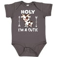 thumbnail image 3 of Inktastic I'm a Cutie White and Brown Holstein Cow with Arrows Boys or Girls Baby Bodysuit, 3 of 5