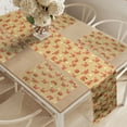 thumbnail image 2 of Ambesonne Crabs Table Runner & Placemats, Playful Fauna on Beach, Placemat 4 pcs + Runner 12"x72", Pale Brown Orange, 2 of 2