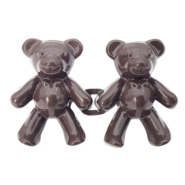 Cute Bear No-Sew Waist Button, Jean Buttons Pins For Loose Jeans Waist Button, No Sewing Required, Waist Tighten Metal Waist Button Pin For Jeans