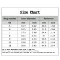 thumbnail image 4 of 2Pcs/Set Rhinestone Retro Couple Rings Alloy Red Prismatic Faux Crystal Finger Rings Charm Jewelry, 4 of 9