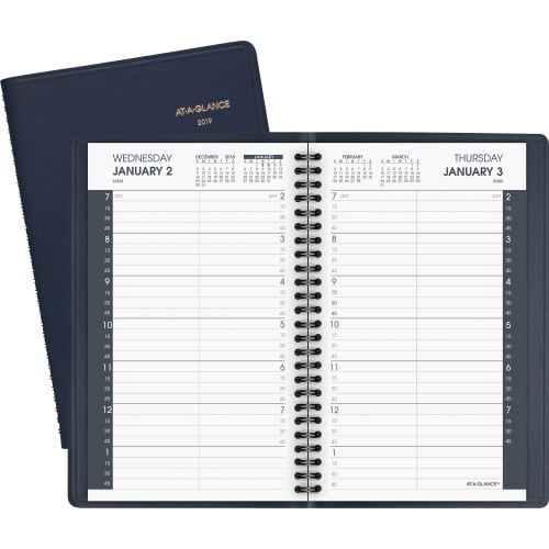 At-A-Glance Daily Appointment Book Julian Dates - Daily - 1 Year - January 2021 till December 2021 - 7:00 AM to 7:45 PM - Quarter-hourly, 9:00 AM to 4:45 PM - Quarter-hourly - 1 Day Single Page Layout