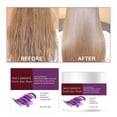 thumbnail image 1 of Fiudx Mascarilla Capilar Morada, Mascarilla Nutritiva Reparadora de Maca, Mascarilla Iluminada con Queratina, Cuidado para Cabello Seco y Dañado, Apto para Todo Tipo de Cabello, Resultados de Peluque, 1 of 7