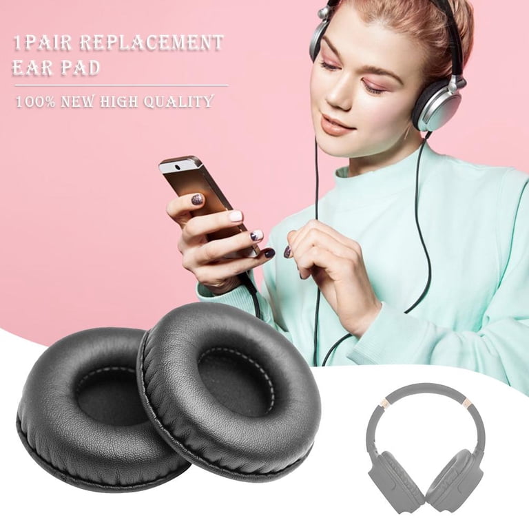 10-Pack Thick 75mm Foam Ear Pad Cushions For 2.95" Headphone Headsets (Black Or Other Colors)