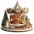 thumbnail image 2 of CREATITOY Romantic Style Christmas Tabletop Figurines - Decorative Props for Home DesktopHoliday Display Festive Ambiance, 2 of 4