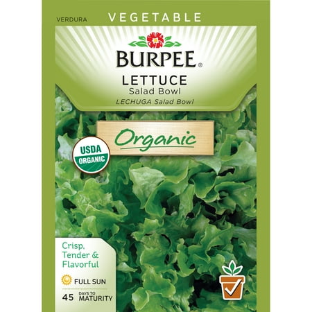 Burpee-Lettuce, Salad Bowl Green Organic Seed Packet