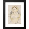 thumbnail image 2 of Hans Holbein The Younger 18x24 Black Modern Framed Museum Art Print Titled - Portait of Lady Mary Guildford (1527), 2 of 5