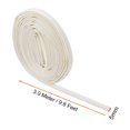 thumbnail image 2 of Uxcell 9.8Ft-5mm Alta TEMP Silicona Fibra de Vidrio Manga Aislante Protectores de Cable Blanco, 2 of 5