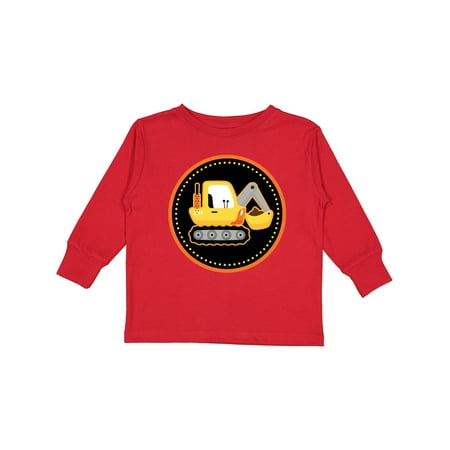 

Inktastic Construction Digger Truck Gift Toddler Boy Girl Long Sleeve T-Shirt