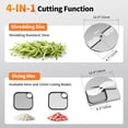 thumbnail image 3 of TERUISI Commercial Vegetable Chopper, 300W Automatic Food Cutter Machine with Stainless Steel Blades for Slicing, Shredding & Dicing, Restaurant Kitchen Use, 3 of 9