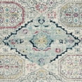 thumbnail image 6 of SAFAVIEH Madison Normand Geometric Floral Area Rug, Light Grey/Fuchsia, 5'3" x 7'6", 6 of 7