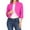 Hot Pink, variant on Womens Blazer Jackets Summer 3/4 Sleeve Fashion Casual Solid Color Three Quarter Sleeve Cardigan Short Small Coats Tops