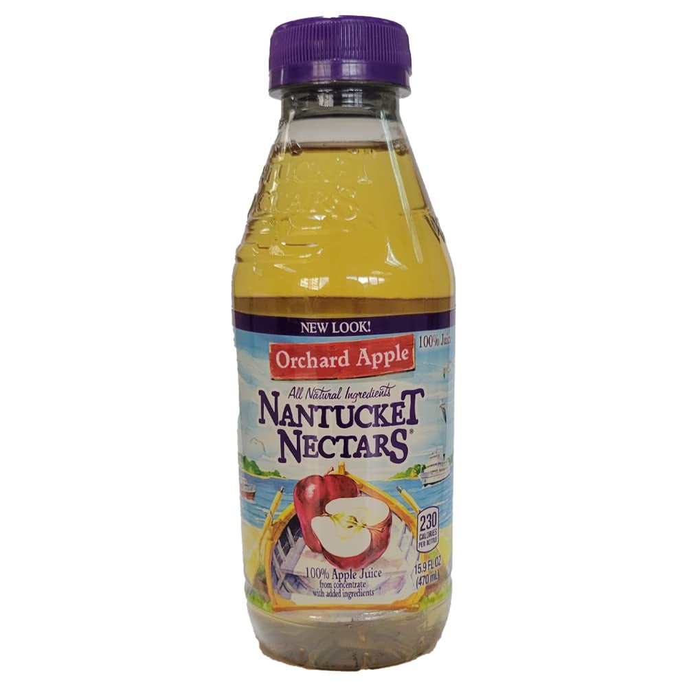Nantucket Nectars Orchard Apple 15.9 oz, All Natural Apple Juice