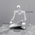 thumbnail image 4 of CoudarTitie Guan Yin Abstract Thinker Stone Sculpture Feng Shui Buddhist Collectible Creative Figurine Ornament for Indoor Living Room Hallway Bedroom Fireplace Desktop Decoration, 4 of 8