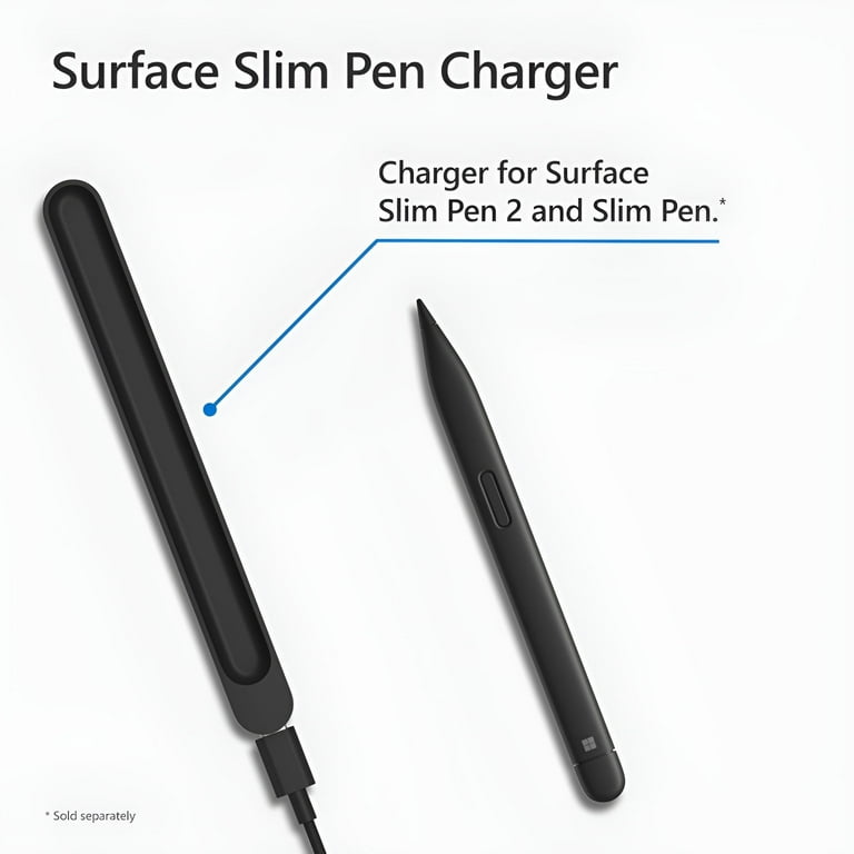 Microsoft - Surface Slim Pen 2 and Slim Pen Power Supply