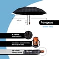 thumbnail image 2 of Paragua Sombrilla Semiautomática Escocesa Negra Importadora La Merced Doble Tela, 2 of 5
