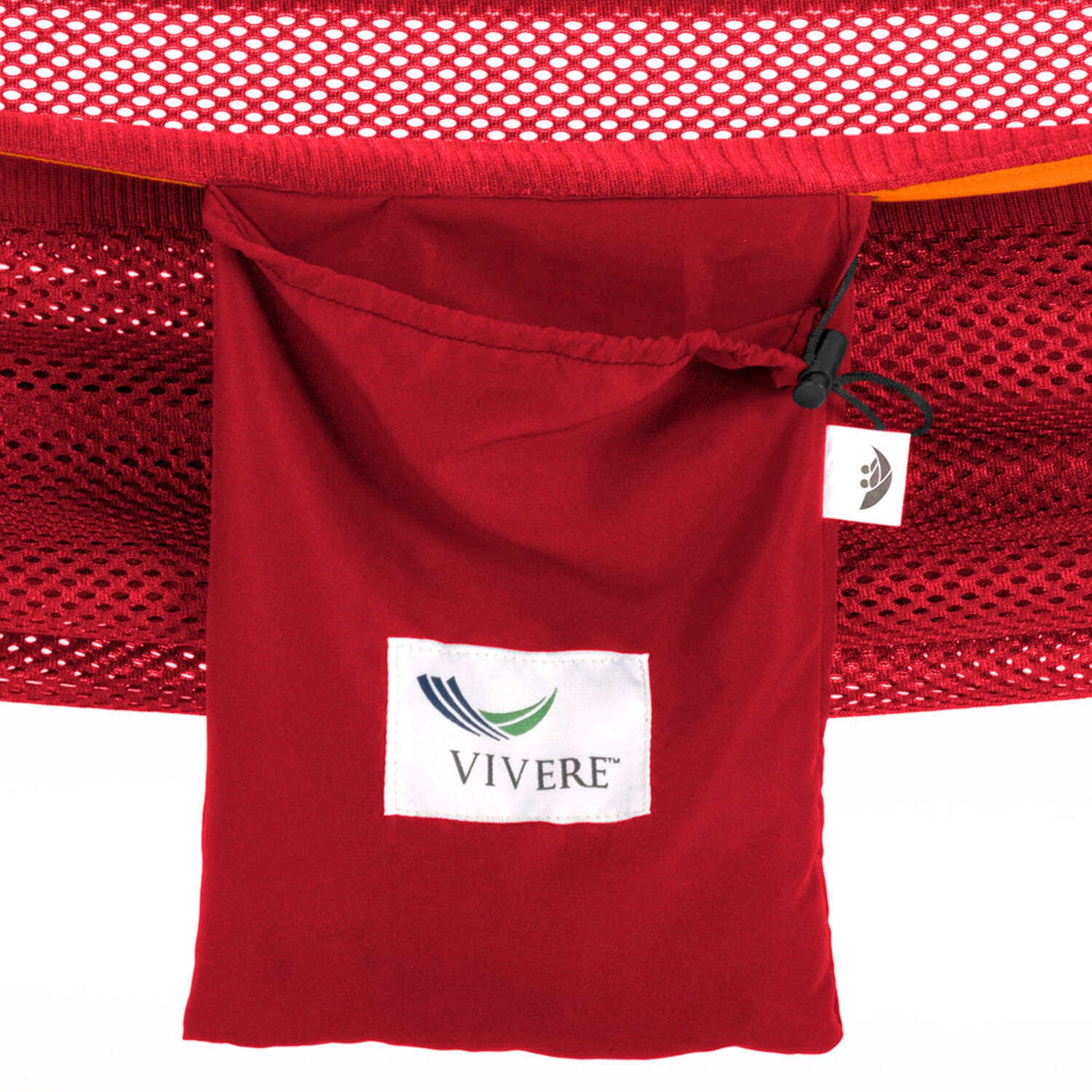 Vivere Polyester Mesh Double Hammock - Punch/Peach