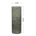 thumbnail image 3 of Mainstays Scented Mottled Pillar Candle, 3 x 8 inches, Gray, Cozy Comfort, 3 of 5