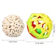 thumbnail image 3 of 3 Pcs Jouets pour Oiseaux Petites Boules de Sol avec Caoutchouc Boules de Bec pour Perroquets Perruche Cockatiel, 3 of 8