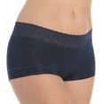 thumbnail image 2 of Maidenform Womens Cotton Dream Boyshort With Lace - Best-Seller, 6, Navy, 2 of 4