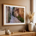 thumbnail image 4 of Pienza Charming Narrow Street - Tuscany - Pienza Tuscany Italy Photography Street Photography Vintage Architecture Rustic Cityscape Scenic Travel Poster Oak Framed Wall Art Print 5 x 7 inches, 4 of 6