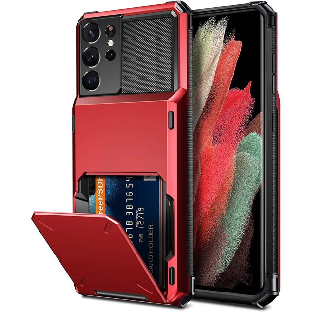 Funda cartera con ranuras para tarjetas de crédito para Samsung Galaxy S21 S22 Ultra S10 E S20 FE 5G Note 20 10 9 8 S7 S8 S9 Plus comercio de xuanjing unisex